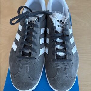 Adidas Gray and White Sneakers